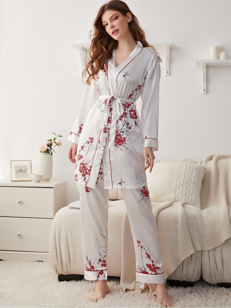 Night Suit for Women-11009 (Red)