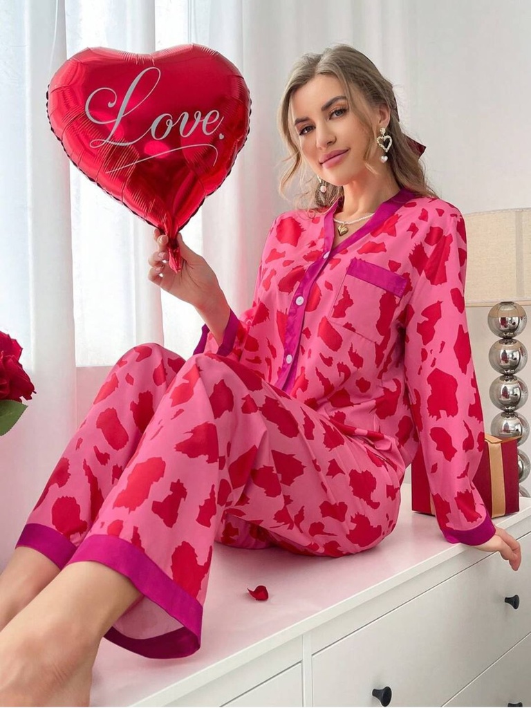 Night Suit for Women-11026 (Pink)