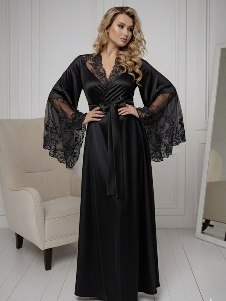 Night Dress for Women-11028 (Black)