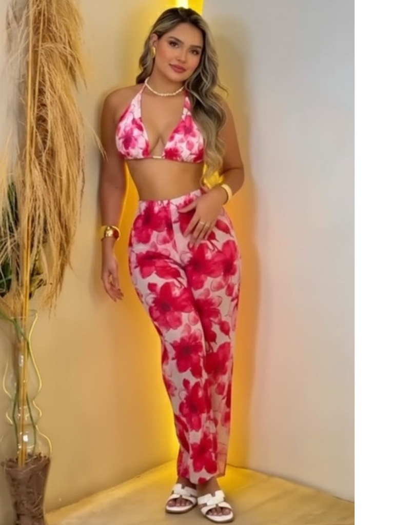 Night Suit for Women-11044 (Pink)