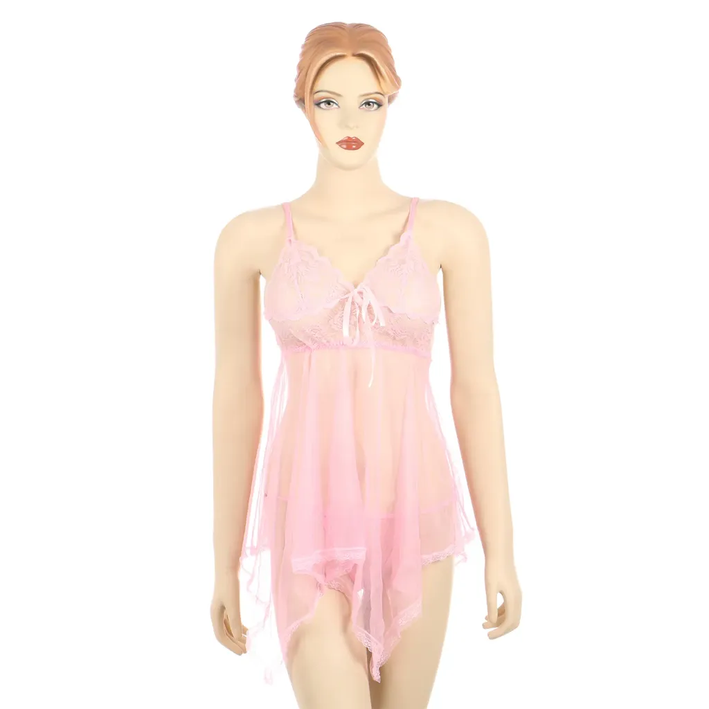 Night Dress for Women-XL401 (Pink)